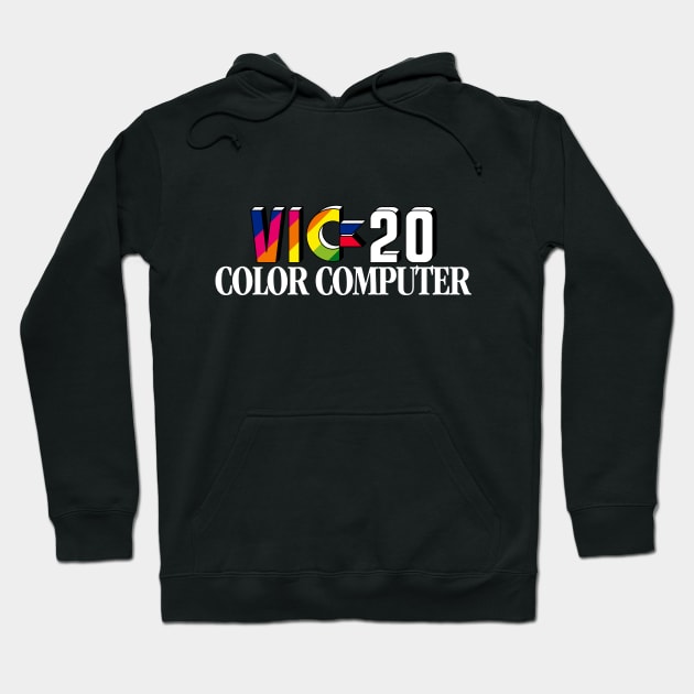 Commodore VIC-20 - Version 2 White Hoodie by RetroFitted